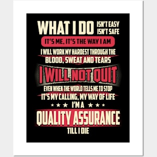 Quality Assurance What i Do Posters and Art